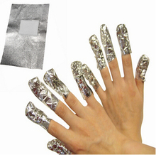 Aluminium Silver Foil Nail Wraps For Women Beauty Nail Art Soak Off Acrylic UV Gel Polish Remover Tools 2024 - buy cheap