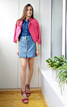 A-line Jeans denim Skirt Button Skirt Denim Double Pockets Harajuku Gold Metal on Sale Summer Womens Ladies Sweet Girl skirts 2024 - buy cheap