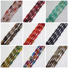 Mini.order is $7! 10x30mm Multicolor Stripe banded Agates Onyx Raindrop Teardrop DIY Jewelry Making Loose Beads 15" 2024 - buy cheap