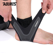 Aolikes-cinta de tornozelo para academia, proteção para o tornozelo, suporte para corrida, bandagem elástica preta para os pés 2024 - compre barato