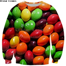PLstar Cosmos 2018 New Fashion Sweatshirt Skittles 3D Print Crewneck Sweatshirt Mens Women Casual Pullovers ZS562 2024 - buy cheap