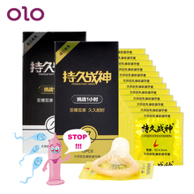 OLO 12 Pieces Ultra Thin Condoms Contraception Condom Delay Ejaculation Thread Ribbed G Point Penis Sleeve Sex Toys for Men 2024 - buy cheap