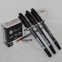 10pcs Office Small double-headed oily Whiteboard Marker balck pens free shipping 2024 - buy cheap