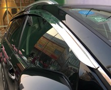 Visera de ventana de plástico cromado ABS, parasol de ventilación, protector de lluvia y sol, accesorios de coche para Ford Edge 2015 2016 2017 2018, estilo de coche 2024 - compra barato