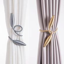 New Fashion Alloy Arbitrary Shape Strong Curtain Tiebacks Plush Hanging Belts Ropes Curtain Decoration Holdback Curtain Rods 2024 - compre barato