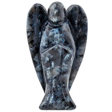 TUMBEELLUWA 3 inch Labradorite Pocket Guardian Angel Figurine Statue,Reiki Healing Stone 2024 - buy cheap
