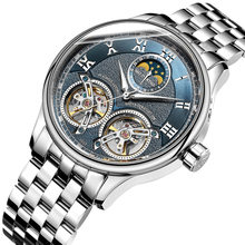 Double Tourbillon Mechanical Watches ORKINA Men's Automatic Watch Self-Wind Fashion Men Mechanical Wristwatch Erkek kol saati 2024 - buy cheap