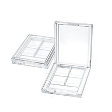 4 Grids Rectangular Eyeshadow Pigment Empty Container Palettes Clear Plastic Portable Lipstick Dispenser Case Tray Makeup Tool 2024 - buy cheap