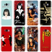 Pulp Fiction smoke gun girl cell Cover Soft Silicone Phone Case For Samsung Galaxy NOTE 8 9 S6EDGE S6 S7 S8 S9 S10 S10PLUS S10E 2024 - buy cheap