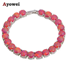 Ayowei high-end design red opal 925 silver print bracelet classic party gift female models OB103A 2024 - buy cheap