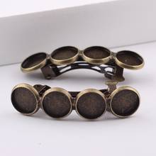 onwear 20pcs antique bronze blank cabochon hair clip base trays 10mm dia cameo hairclip backings diy hair jewelry accessories 2024 - buy cheap