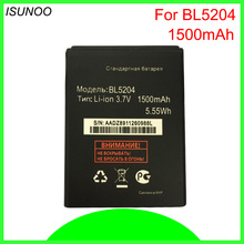 ISUNOO 10 шт./лот 1500 мАч BL5204 аккумулятор для мобильного телефона Fly IQ447 IQ 447 оригинальные сменные батареи 2024 - купить недорого