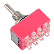 12-Pin Mini Toggle Switch 4PDT 2 Position ON-ON 2A 250V/5A 125VAC 2024 - buy cheap