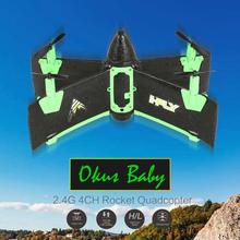 Mini Dron teledirigido RTF para niños, cuadricóptero de ala, 4 canales, 2,4G, mantenimiento de altitud, toma de una tecla, juguete para regalo 2024 - compra barato