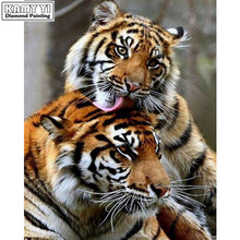 3D Diamond Painting Cross Stitch Beautiful Tiger Rhinestone Crystal Needlework Diamond Embroidery Full Diamond Decorative 2024 - buy cheap