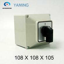 Yaming electric YMW26-32/3M Changeover cam rotary switch knob 32A 3 phases 3 position with waterproof box IP65 interruptor 2024 - buy cheap
