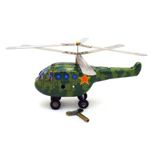 Винтажный Заводной вертолет, игрушки для фотосъемки детей, взрослых, вертолет, оловянные игрушки, Классическая Игрушка, рождественский подарок 2024 - купить недорого