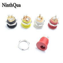 4pcs DC-022 5.5*2.1mm / 5.5x2.1mm DC Power Plug Socket Connector With Nut Panel Mounting Jack Adaptor Red Black Yellow White 2024 - buy cheap