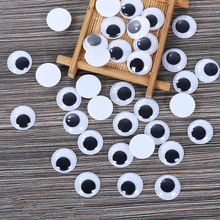 With Glue Self-adhesive 6/8/10/12/15/18MM Black&White Round Imitation Movable Animal Eye Dolls Eye for Toy DIY Craft Accessories 2024 - buy cheap