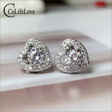 CoLife Jewelry 925 Silver Moissanite Stud Earrings 4mm F Color VVS1 Grade Moissanite Silver Earrings Silver Moissanite Jewelry 2024 - buy cheap