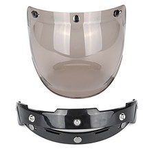 3-Snap Sunglasses Motorcycle Helmet Bubble Visor Lens Windproof Retro Motorbike Bubble Shield Mask Visor 2024 - buy cheap