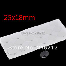 2000 pcs  clear 25*18mm oval epoxy sticker 1 inch 3D crystal Bottle caps ellipse sticker 2024 - buy cheap