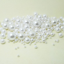 Pick Size 4.6.8.10.12.14.16.18.20mm ABS Ivory White Imitation Pearl beads Round Acrylic Plastic Beads for DIY Child Necklace 2024 - buy cheap