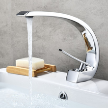 Grifo de lavabo moderno de Mezclador de Baño, grifería de latón de un solo Mango, grúa elegante para Baño 2024 - compra barato