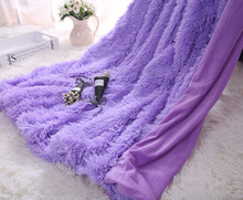 7 Colors Soft Pink Grey Long Shaggy Fuzzy Faux Fur Warm Cozy Blanket Fluffy Plush Throw Blankets for Beds Sofa Plaids Bed Cover 2024 - buy cheap