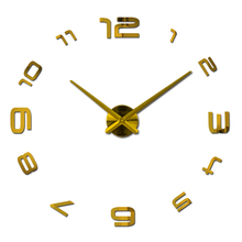 new watch clock clocks home decoration klok acrylic miroir  large wall stickers sale Quartz Modern Metal free shipping 2024 - buy cheap