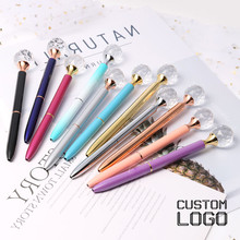 1pc 0.7mm Creative Crystal Ballpoint Pens Gem Gift Pens Fashion Gift Boxes Student Stationery Bullet Big Diamond Pen Custom Logo 2024 - buy cheap