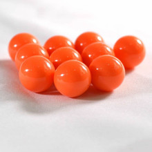 Bolas de chicle redondas de acrílico naranja, cuentas sueltas sólidas para collar, fabricación de joyas, AC-13, 6.8.10.1, 2,14mm, venta al por mayor 2024 - compra barato