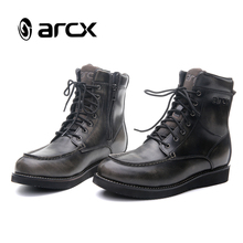 ARCX-botas para montar en moto de estilo urbano cosidas a mano, zapatos de protección ESA para motos todoterreno, L60643 2024 - compra barato