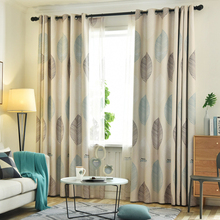 Cortinas estilo nórdico, tecido com fundo, sombreamento, para quarto, sala de estar, verde, phoenix, tela de janela, tule puro 2024 - compre barato