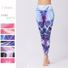 Original Design Print Yoga Pants Women Sport Fitness Running Quick Dry Compression Tights Gym Leggings Elastic Trousers 2024 - buy cheap