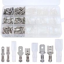 315Pcs Quick Splice 2.8mm 4.8mm 6.3mm Male and Female Wire Spade Connector Wire Crimp Terminal Block with Insulating Sleeve Asso 2024 - buy cheap