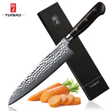 TURWHO 8.2-inch Damascus Chef Knife Quality Gyuto Knife 67 Layer Japanese Damascus Stainless Steel Kitchen Knives Ebony Handle 2024 - buy cheap