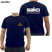Hot Sale Fashion New Tikka By Sako Finland Firearms Logo Men's T Shirt Casual Summer Short Sleeve Cotton Tees Shirt 2024 - buy cheap