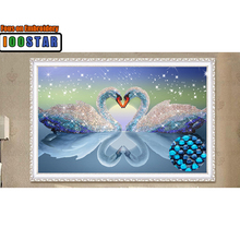 Mosaico 5d diy arte bordado diamante pintura cisne strass ponto cruz animal casamento cristal bordado 2024 - compre barato