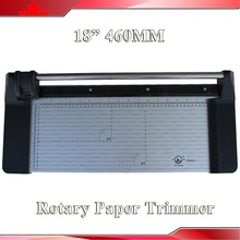 Free shipping Brand NEW Portable 18" 460MM Manual Rotary Pro Photo Vinyl Paper Cutter Portable Trimmer 2024 - buy cheap