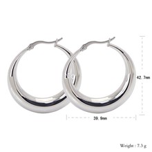 Fashion Brand Special Design Earring Studs Fashion Silver Color 316L Stainless Steel Stud Earrings Women Bijoux 2024 - buy cheap