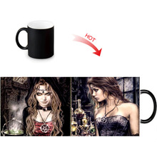 Creative Magic Color Changing Mug Hot Drink Reveal Mugs Victoria Frances Vampire Print Milk 12oz Coffee Tea Cup 2024 - buy cheap