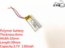 3.7V,130mAH,401030 PLIB; polymer lithium ion / Li-ion battery for GPS,mp3,mp4,mp5,dvd,bluetooth,model toy mobile bluetooth 2024 - buy cheap