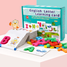 Kids Alphabet Letter Learning Cards Set 26 English Letters Spelling Card Baby Preschool Early Word Cognitive Toys 2024 - buy cheap