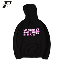 LUCKYFRIDAYF fashion NO GAME NO LIFE printed pocket hoodie sweatshirt women men long sleeve sport unisex hooded pullover tops 2024 - buy cheap