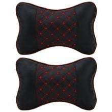 2 Pcs Leather PP Cotton Car Headrest Neck Pillow Auto Seat Cover Head Neck Rest Cushion Headrest Pillow Car Styling Accessarie 2024 - buy cheap