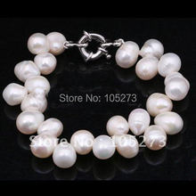 Pulsera de perlas de agua dulce cultivadas, color blanco Natural, AA, 7-8MM, 7,5 pulgadas, venta al por mayor, novedad, envío gratis, FN2299 2024 - compra barato