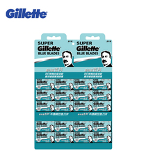 Gillette Super Blue Shaving Razor Blades For Men Stainless Steel double edge Shaver Blades (5blades x 20 boxes) 2024 - buy cheap