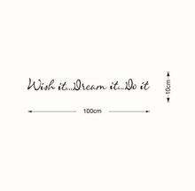 You want it Dream. Make it appointment wall decals 8012 decoration decorative sticker adesivo de parede removable vinyl wall sti 2024 - buy cheap