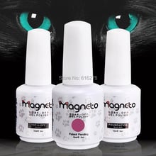12pcs Free shipping  Magnetic gel nail Tips kit top coat base coat 15ml 0.5oz Uv Magneto gel nail polish 2024 - buy cheap